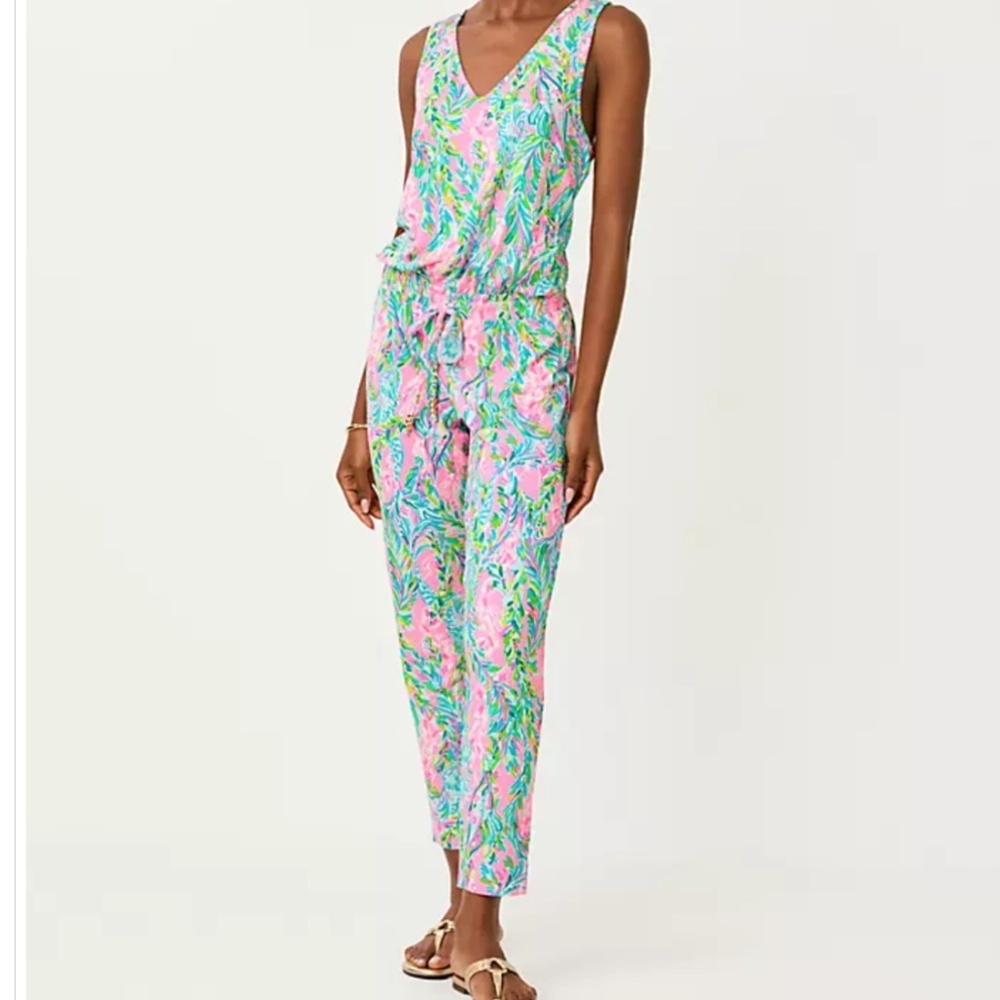 NWT Lilly Pulitzer PAULINA JUMPSUIT IN MULTI  Woman Size US XL